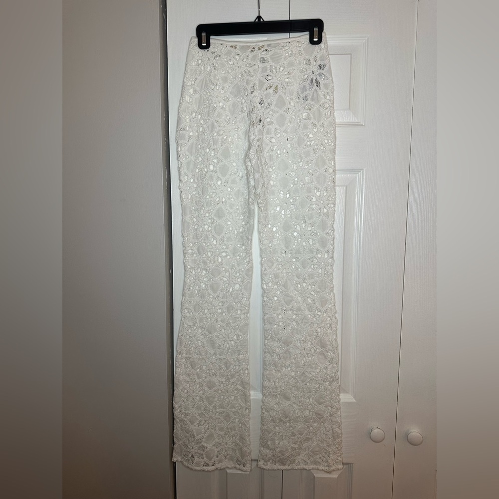 MANGO NEW WITH TAG SUMMER CROCHET Crochet palazzo pants